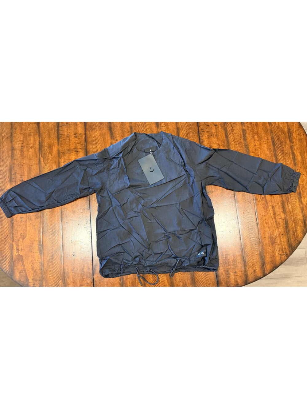 Black Scale Lightweight Nylon LS Crewneck Pullover Black XL NWT BLVCK